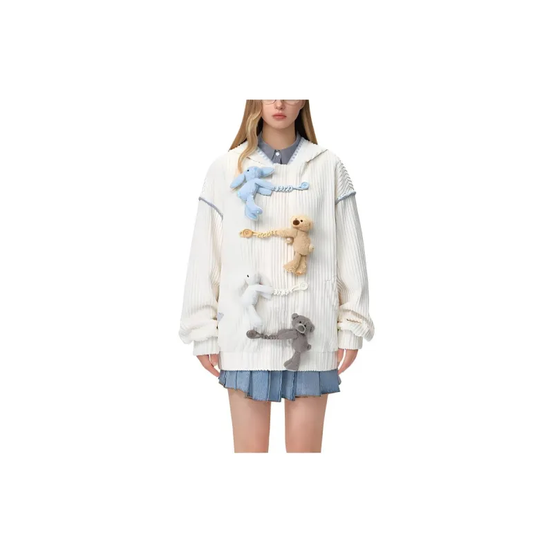 13 DEMARZO Sweatshirt Unisex White-1