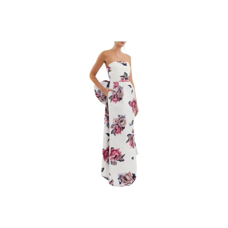 Rebecca Vallance Aveline Bow Floral Gown-3