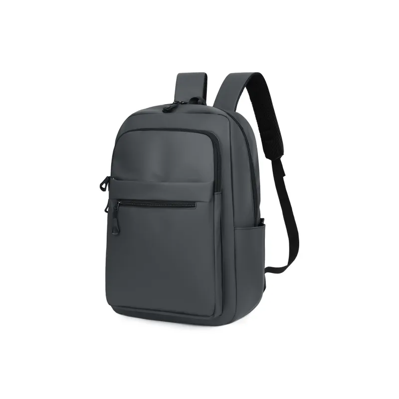MingLu Oxford Backpack Regular Unisex Gray/Black-1