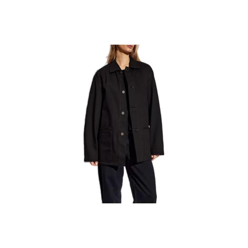 Lemaire Long Sleeved Button Up Shirt Jacket-1