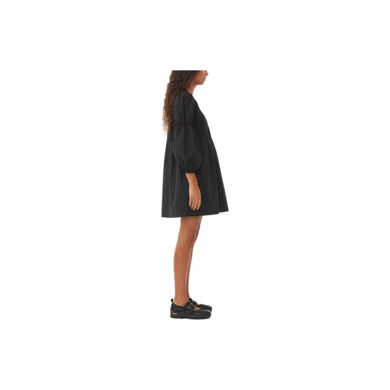 GANNI Long Sleeved Dress Women's Black-2