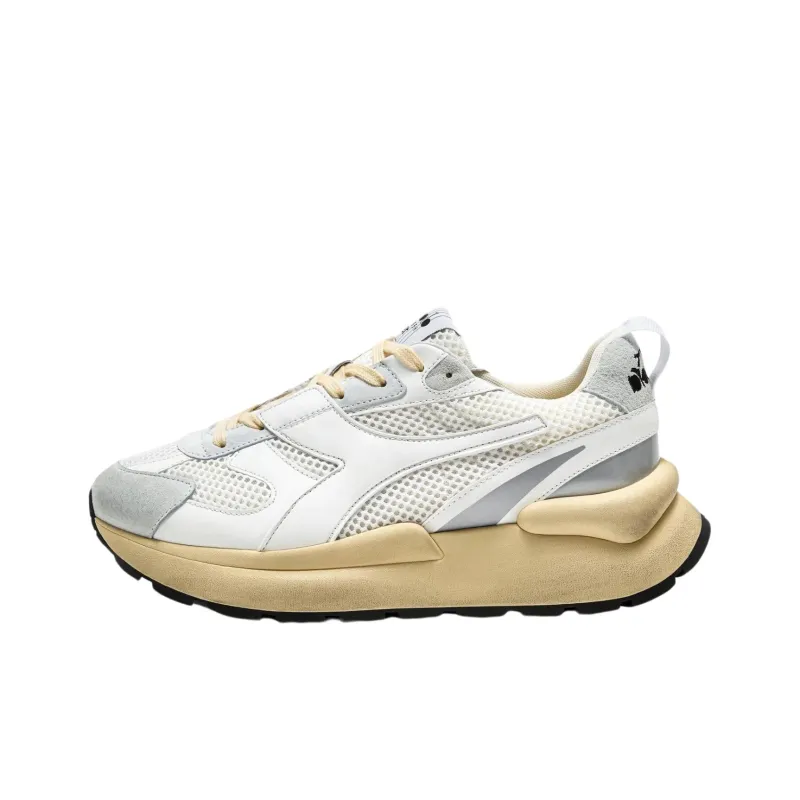 Diadora Heritage Anti Slip Wear Resistant Low Top Casual Shoes Women's White-0