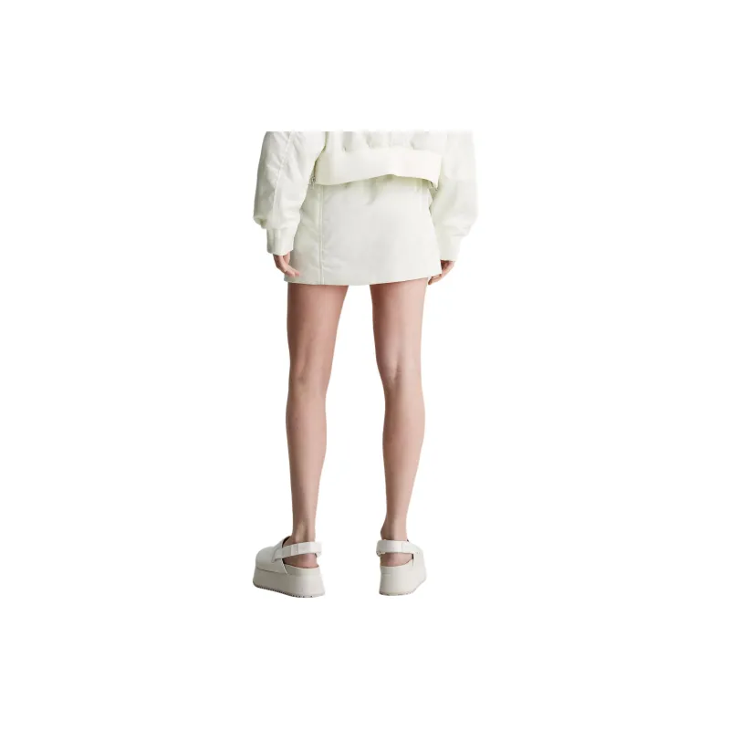 CALVIN KLEIN Casual Short Skirts Europe Version Women's Light Yellow-4