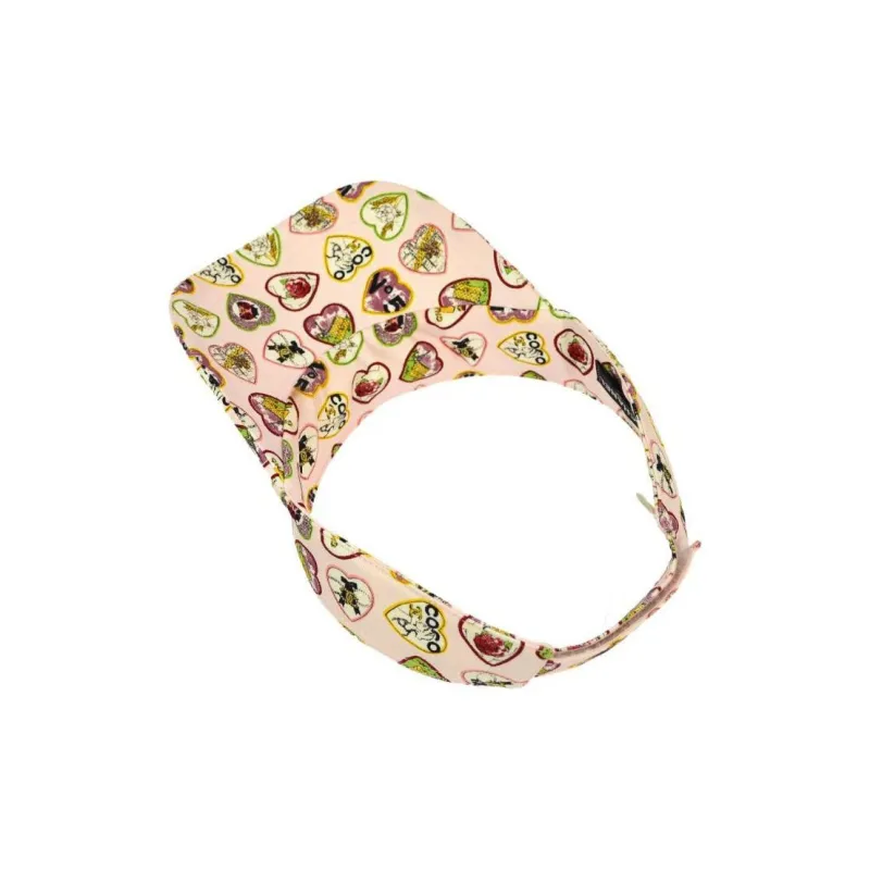 CHANEL 1990 2000s Valentine Visor Hat-2
