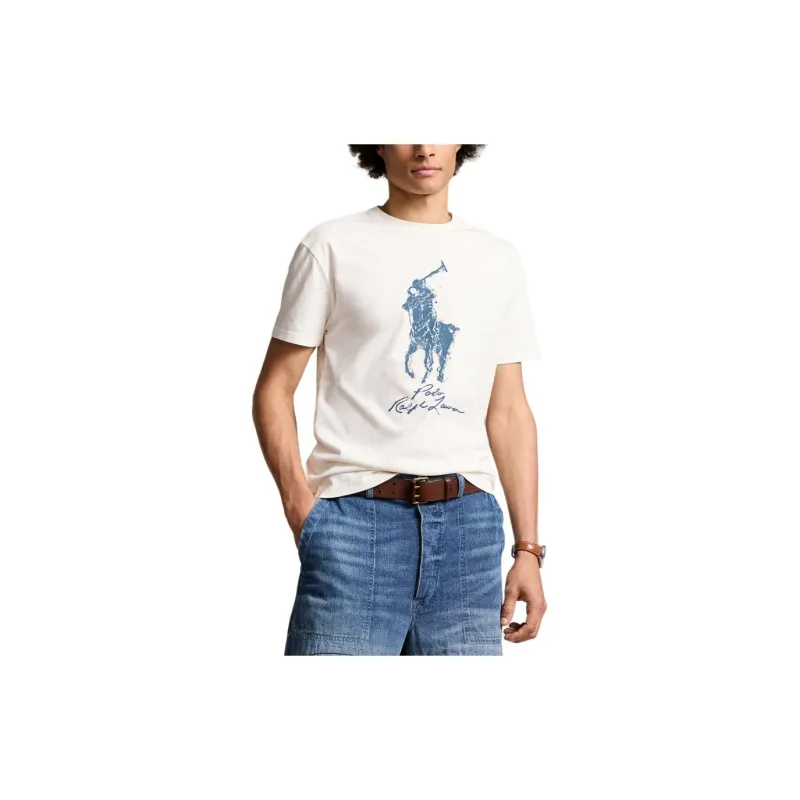 Polo Ralph Lauren SS24 T-Shirt Men's Nivis Island Ecru-2
