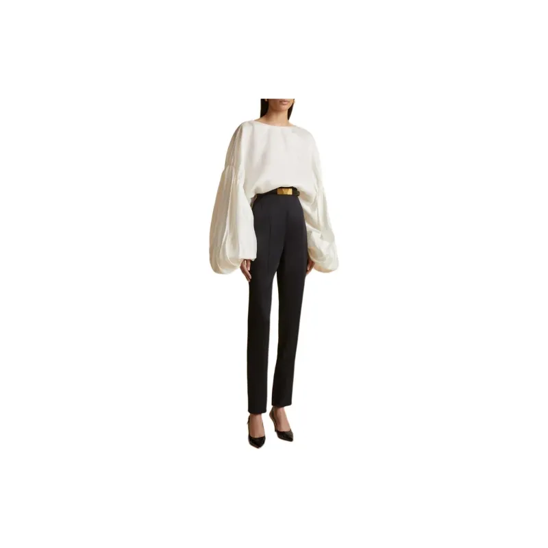 KHAITE The Quico Puff-Sleeved Blouse-3
