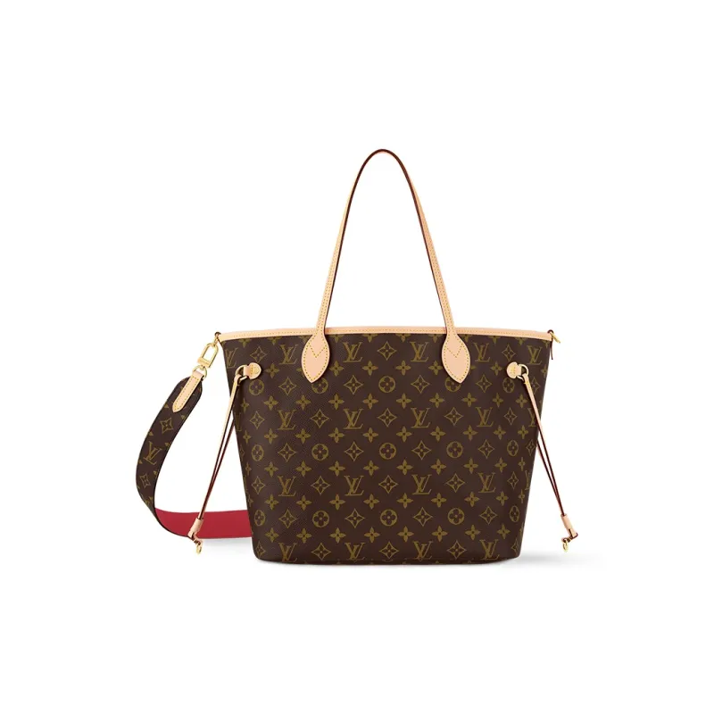 LOUIS VUITTON Neverfull Bandouliere Mm Inside Out Monogram/Rouge Sari-3