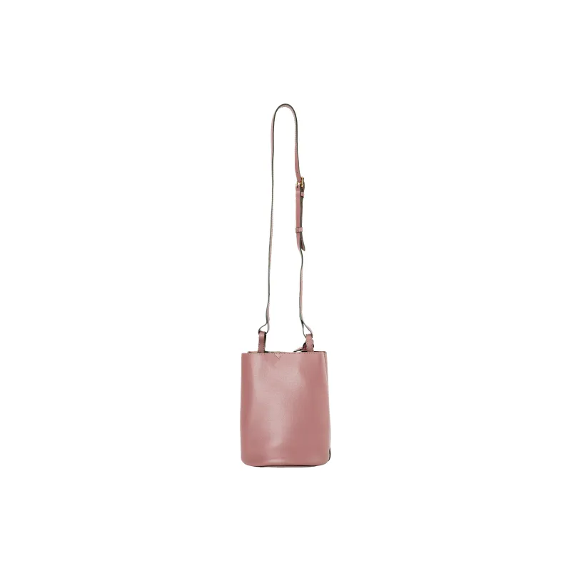 Burberry Cow Leather Bucket Bag, Crossbody Bag, Shoulder Bag Women's Pink-5