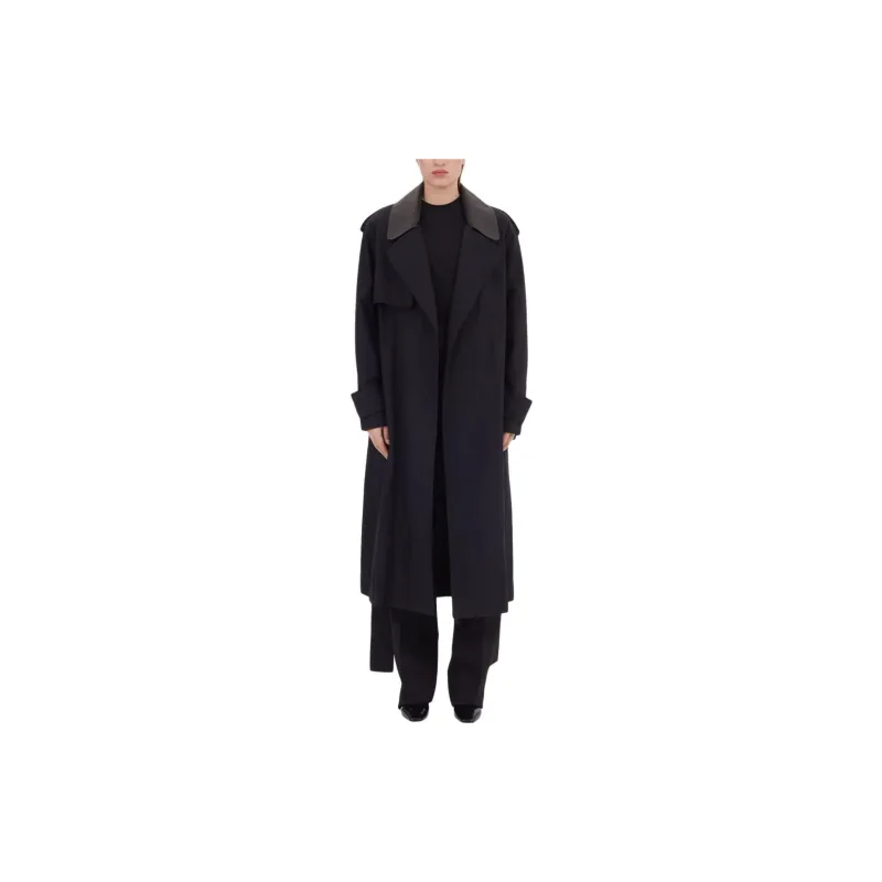 Ferragamo Long sleeved Faille Trenchcoat-1