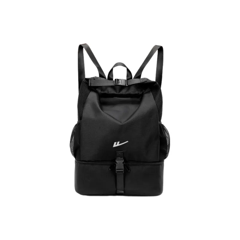 Warrior Polyester Basketball Bag Fitness Training Bag Backpack Regular Unisex Black-0
