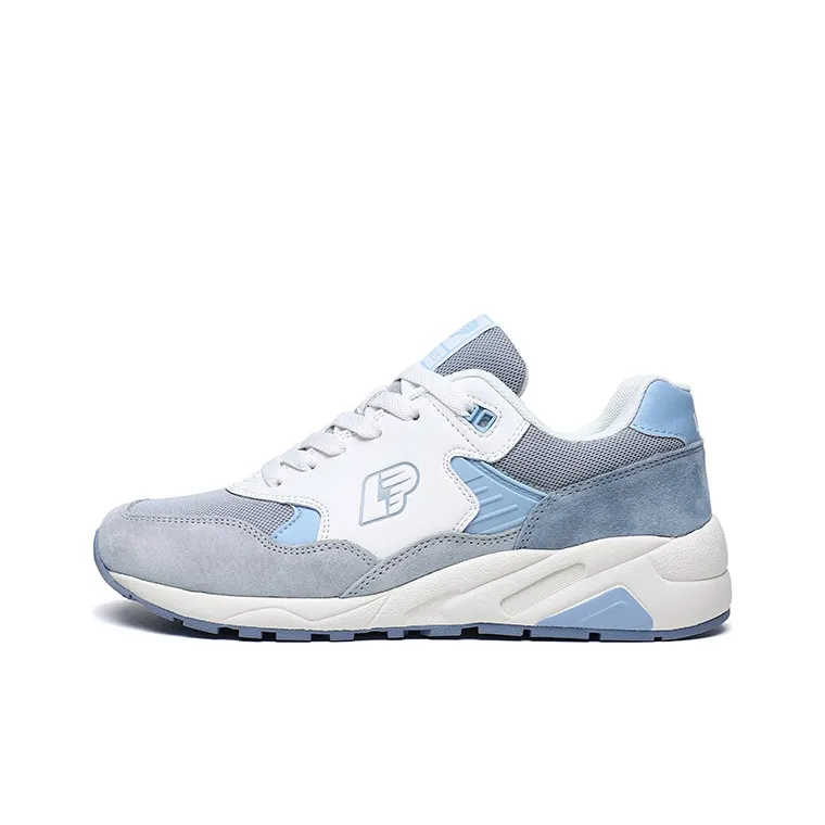 LPMX Anti Slip And Wear Resistant Breathable Low Top Casual Shoes Men's Medium Gray Light Blue-0