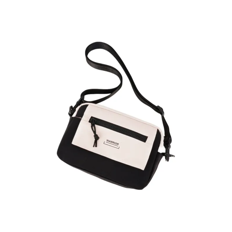 Warrior Nylon Crossbody Bag Regular Unisex Black White-2