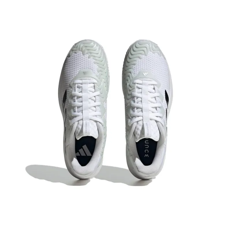 Adidas Solematch Bounce Anti Slip Wear Resistant Low Top Tennis Shoes Men's White-3