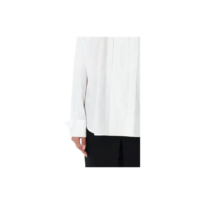 SAINT LAURENT Straight Hem Poplin Shirt-3