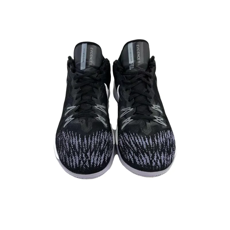 Nike Zoom Evidence Abrasion Resistant Low Top Basketball Shoes Unisex Black-3