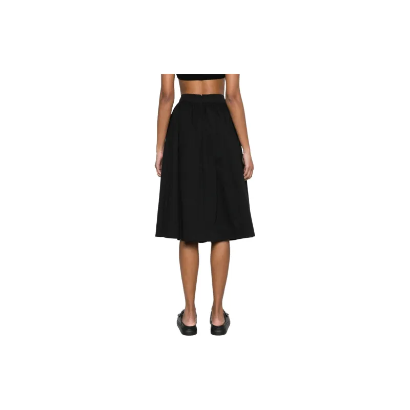 MOSCHINO Heart charm Ruched Midi Skirt-1