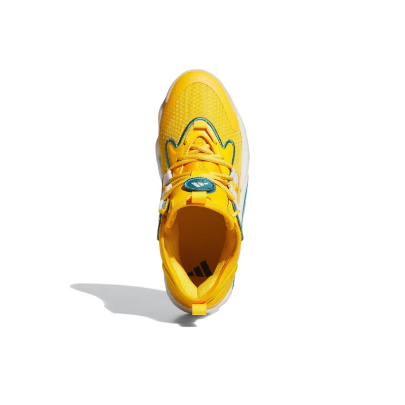 Adidas BYW Select Anti-Slip Wear-Resistant Mid-Top Basketball Shoes Unisex Yellow-4