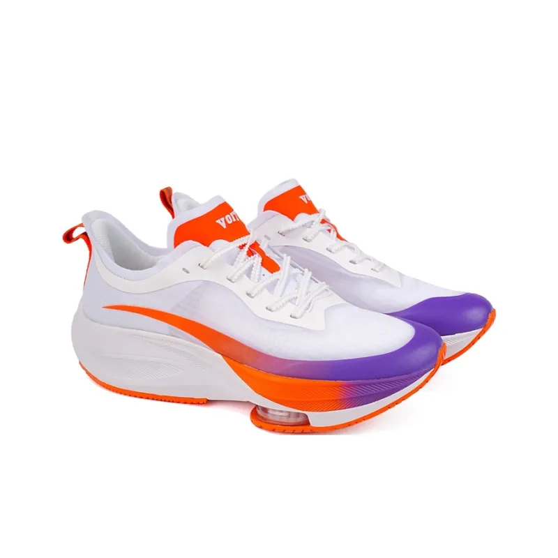 VOIT Running Shoes Unisex Low Top White Iridescent-2