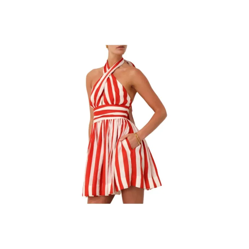 Zimmermann SS24 Sleeveless Dress Women's Red-4