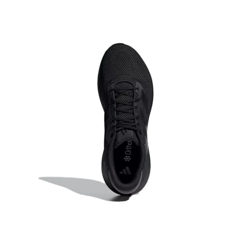 Adidas Slip Resistant Low Top Running Shoes Men's Black-3
