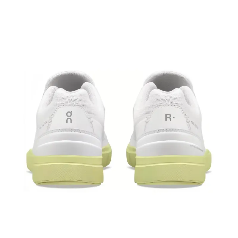 On The Roger Advantage Cushioning, Wear Resistant Low Top Running Shoes Men's White Green-3