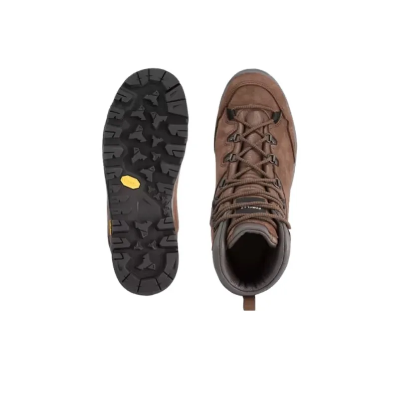 DECATHLON Slip Resistant, Abrasion Resistant, Waterproof, Lightweight High Top Hiking Shoes Men's Umber-5