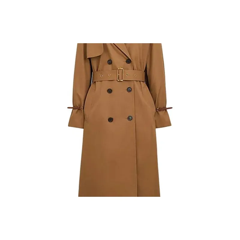 COACH SS24 Trench Coat Women's Dark Khaki-3