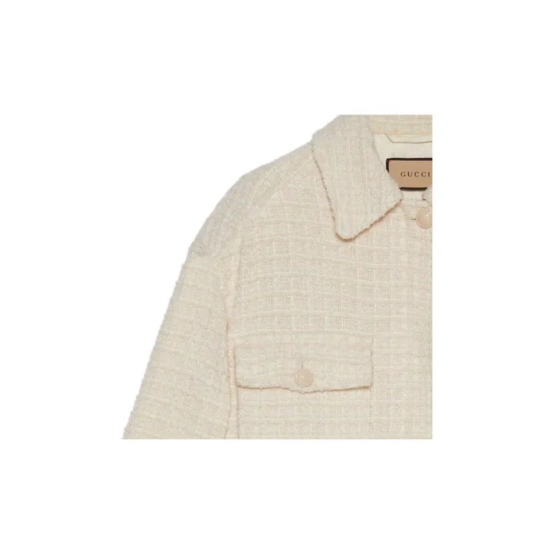 GUCCI SS23 Jackets Coats Women's Ivory White-4