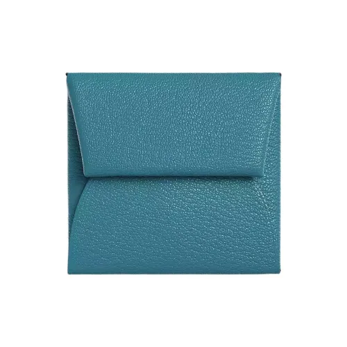 HERMES Bastia Wallets D2 NEW BLEU JEAN New Denim Blue