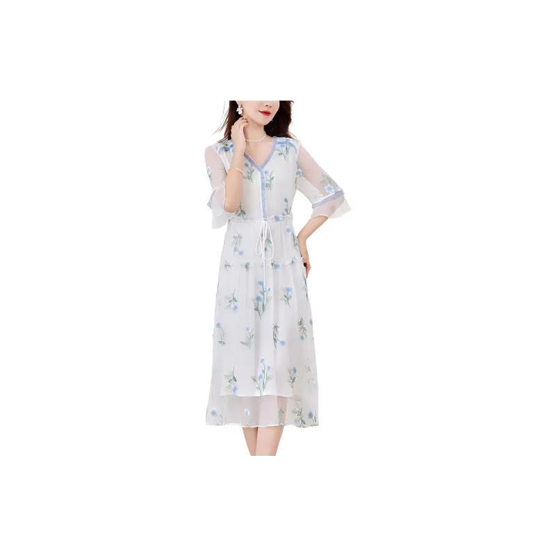 Ink Beauty Short Sleeved Dresses Women's-1