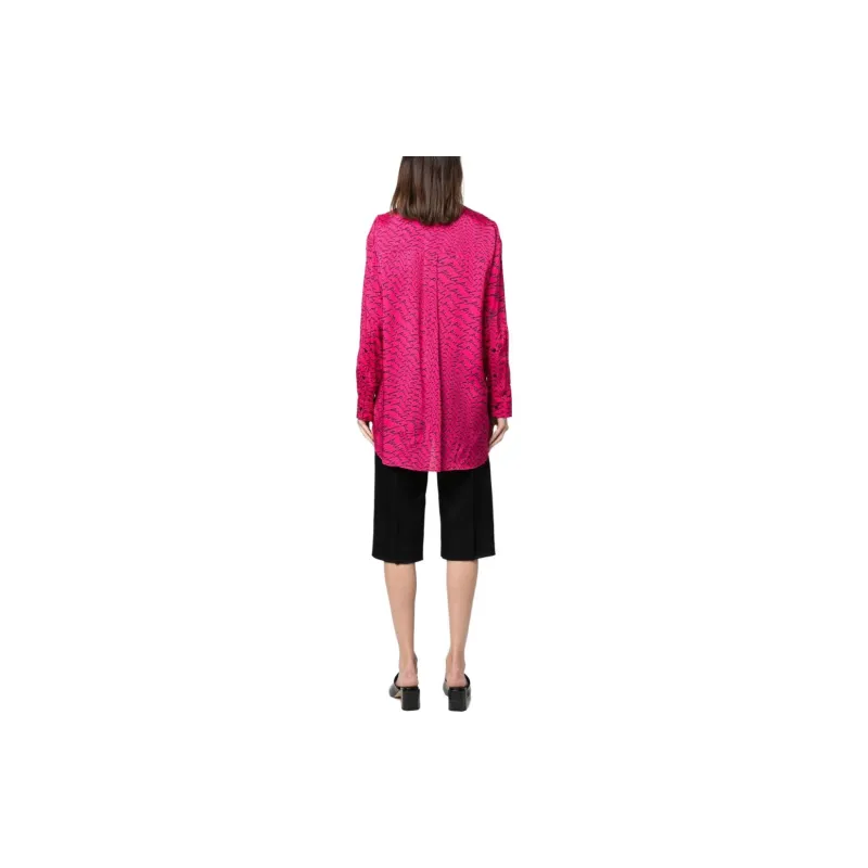 PINKO Logo print Long sleeve Shirt-2