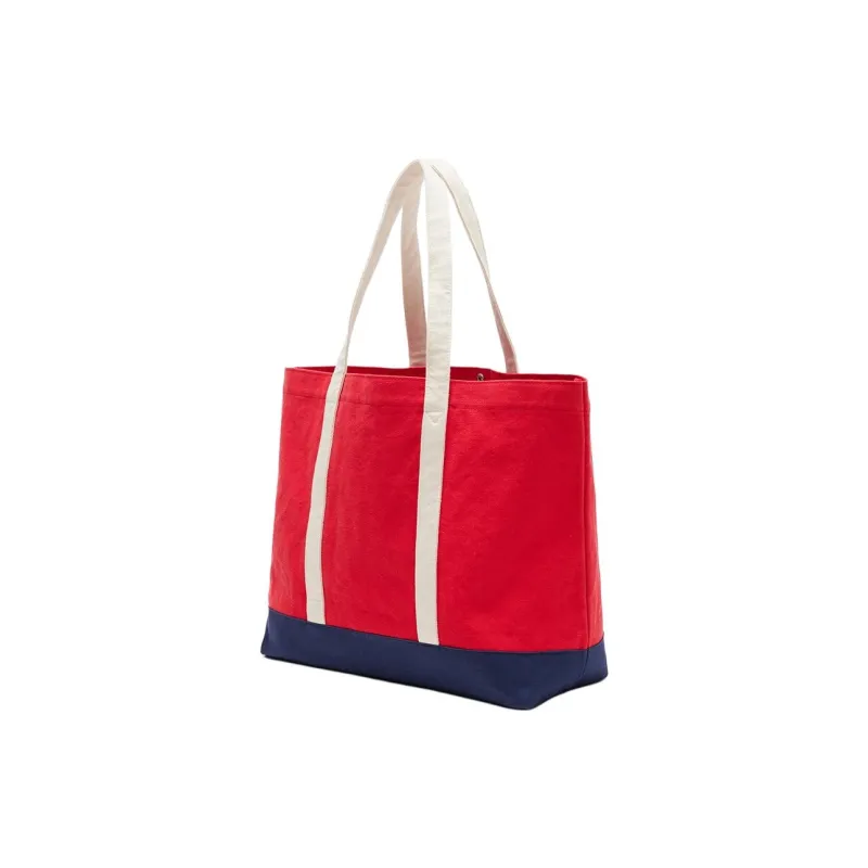 Champion Cotton Tote Bag, Shopping Bag, Shoulder Bag, Handbag Regular Unisex Red-1