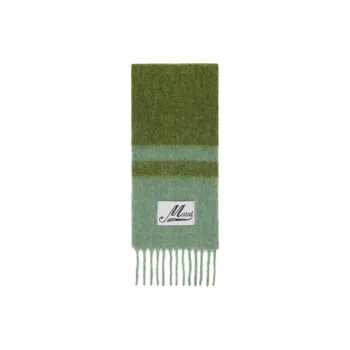 MARNI Mohair Knit Scarves Men's Green