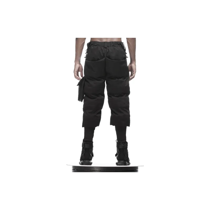 NORVINCY Winter Zip Pocket Skiing Loose Fit Casual Pants Trendy Unisex-3