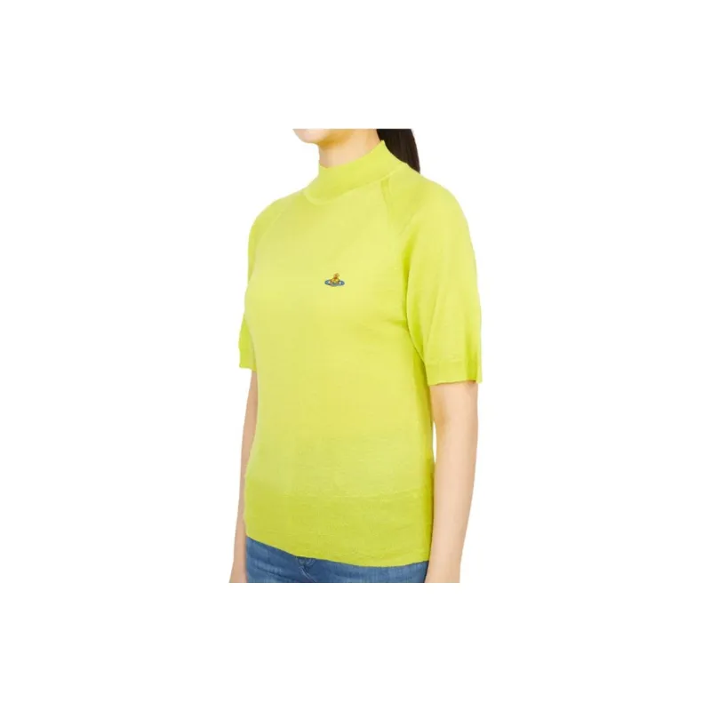 Vivienne Westwood Orb Embroidered Short Sleeved Knitted Jumper-4