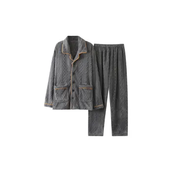 Huggy Kissy Pajama Set Men's Pencil Gray