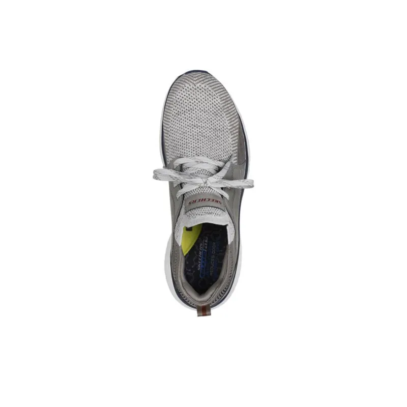 Skechers Relaxed Fit Anti Slip Wear Resistant Low Top Casual Shoes Men's Gray-3