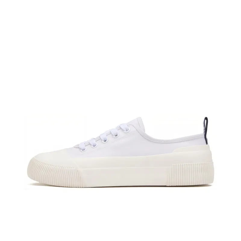 AIGLE Rubber Low W Anti-Slip Wear-Resistant Breathable Lightweight Low-Top Canvas Shoes Women's White-0