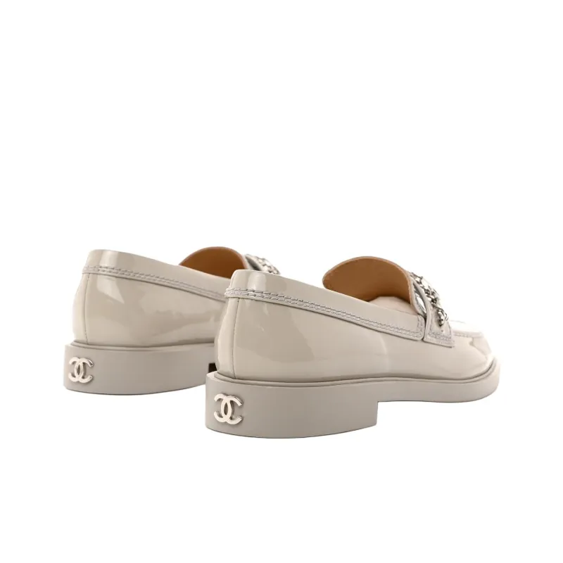 CHANEL Loafers Women's Gray-2