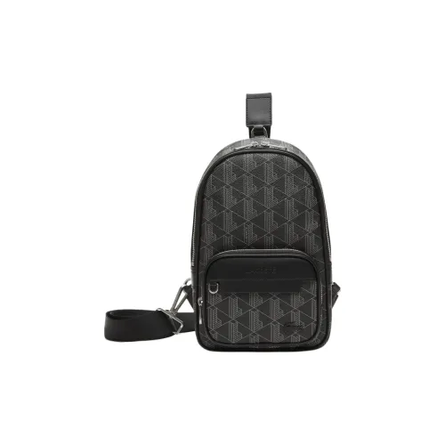 LACOSTE Crossbody Bag Black Gray