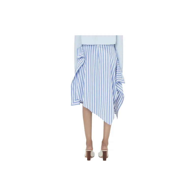 JW Anderson Striped Asymmetric Mid Rise Skirt-3