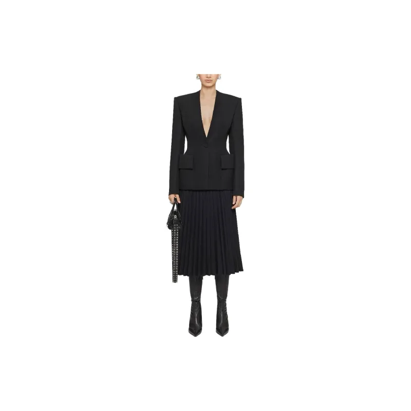 Givenchy 4G Plaque Pleated Midi Skirt-1