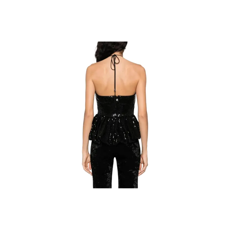 Rotate Sequined Halterneck Blouse-2