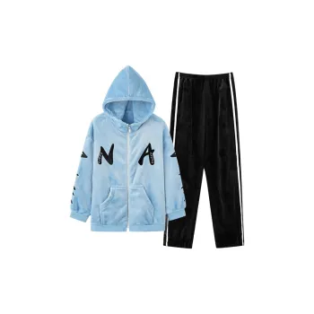Qin Jing Pajama Set Women's Light Blue