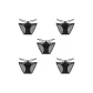 5 Pack (Black+Black+Black+Black+Black)