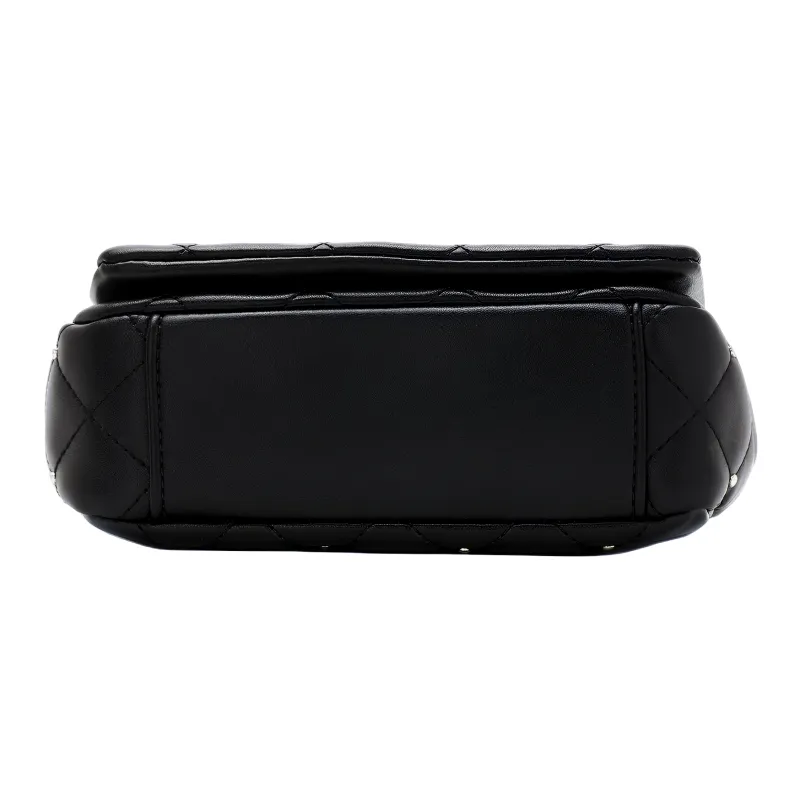 VERSACE JEANS COUTURE Polyester Square Bag, Handbag, Shoulder Bag Women's Black-7