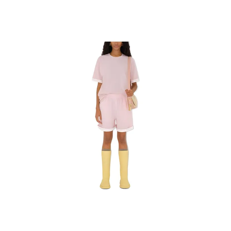 Burberry Casual Shorts Women's Pastel Pink-2