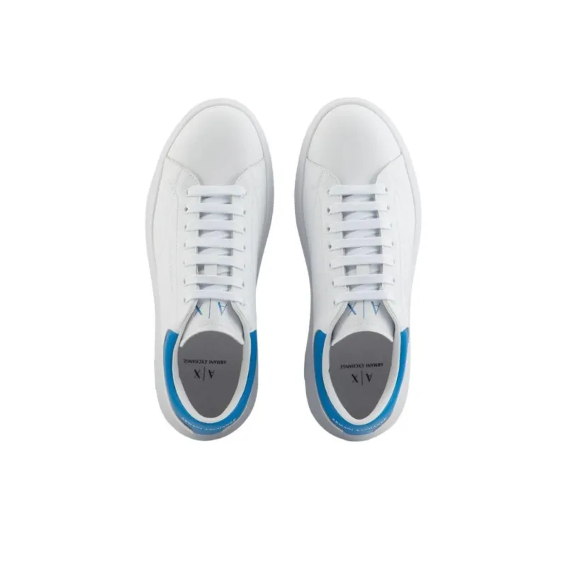 ARMANI EXCHANGEAE Low Top Skateboard Shoes Men's White-4