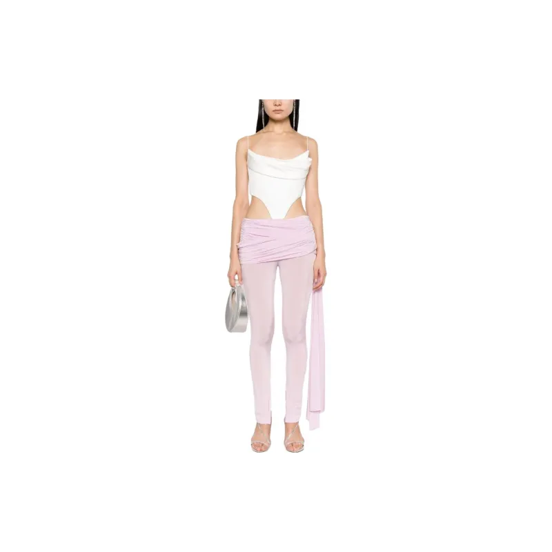 Magda Butrym Sash detail Jersey Leggings-1