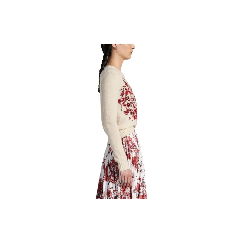 DIOR SS24 Cashmere Sweater Women's Ecru-5